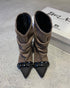 RASTA VİZON ZİNCİRLİ BOOTIE